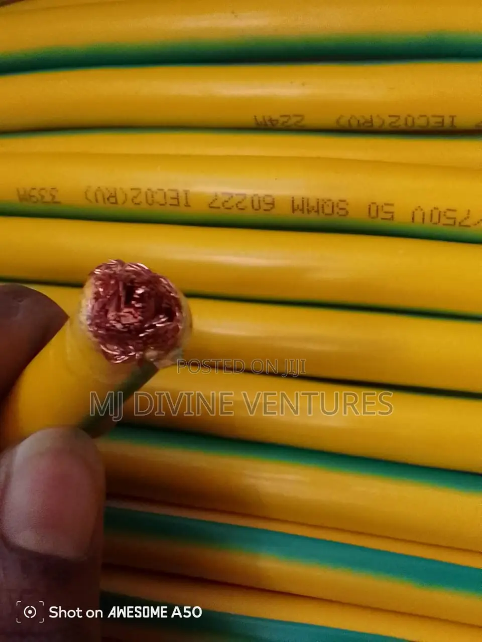 Best Quality 50mm Single Flexible Earthing Cable Wire Available