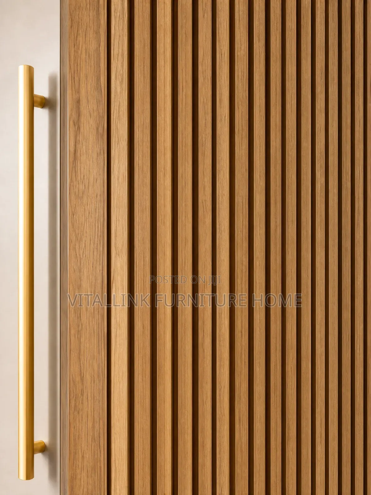 Modern Wood Cream Wardrobe With Vanity Led Backlit Mirror
