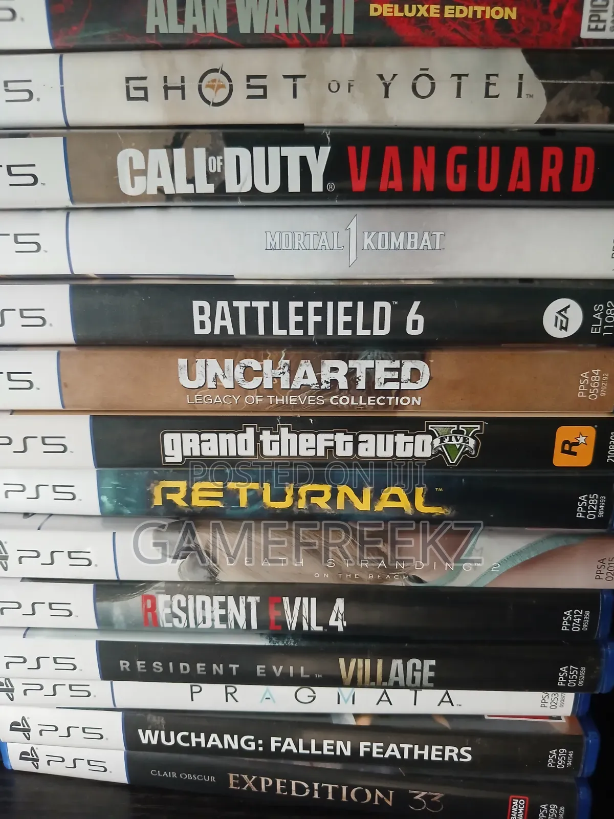Latest Ps5 Games Ghost Call of Duty Cold Ufc 5