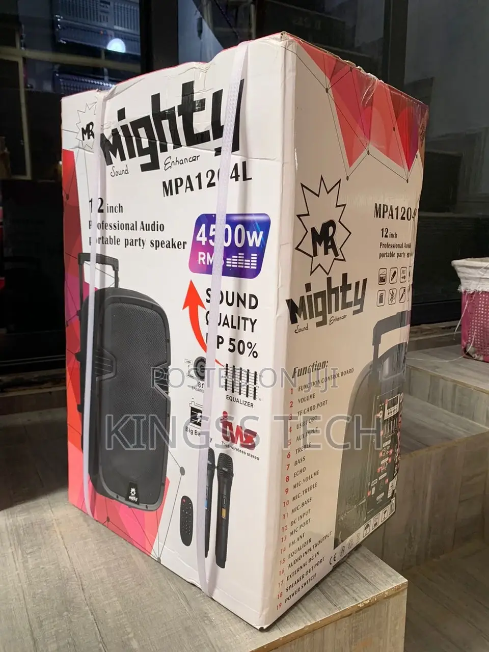 Mighty Pro Audio 12inches Rechargeable Battery Public Address System
