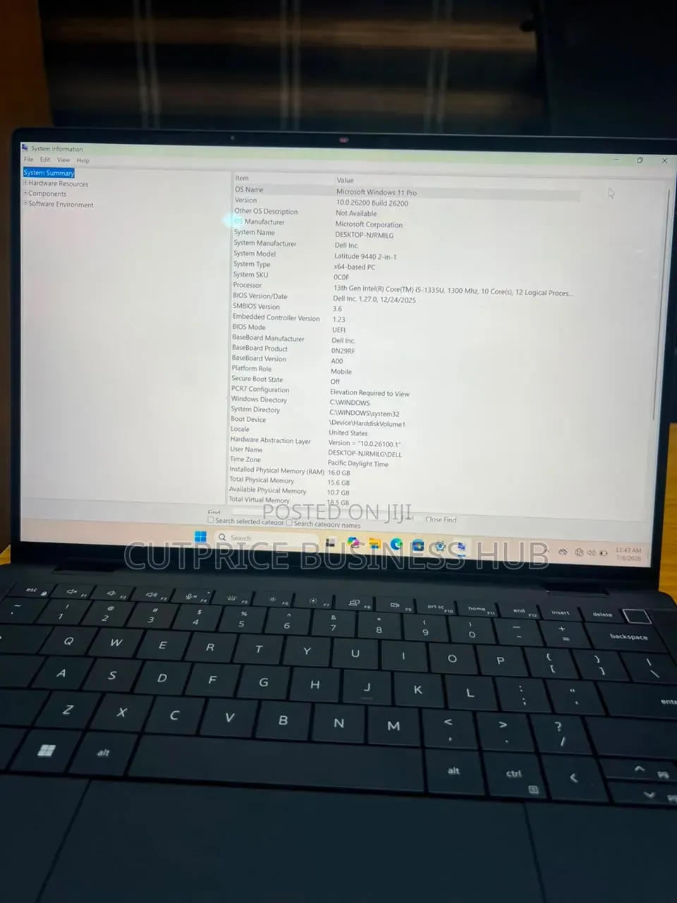 Laptop Dell Latitude 9440 16GB Intel Core i5 SSD 256GB