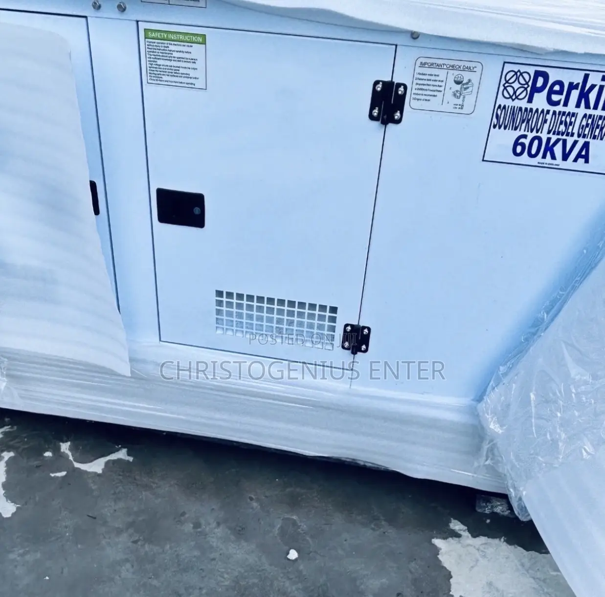 60kva Soundproof Perkins Diesel Generator Set