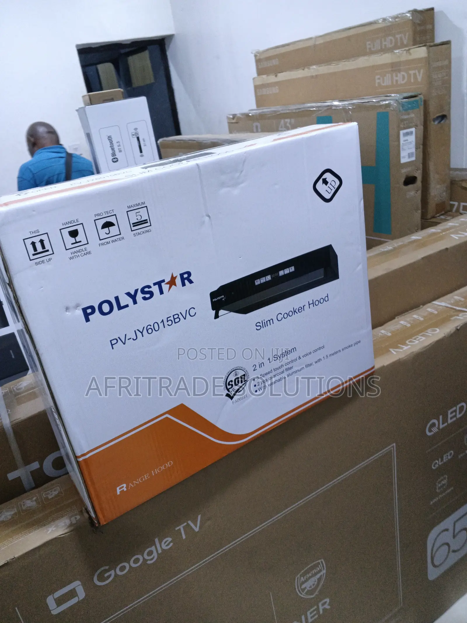 Polystar Pv-Jy6015bvc Modern Cooker Hood
