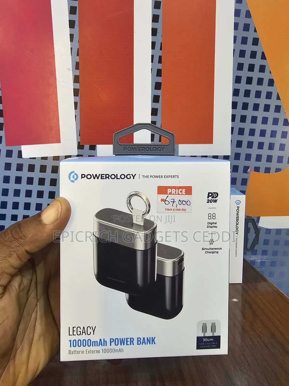 Powerology Mini Legacy Powerbank 10,000mah Pd20w
