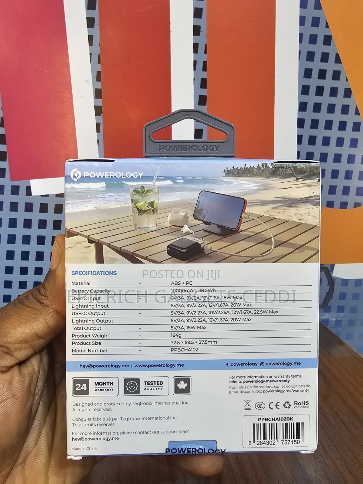 Powerology Mini Legacy Powerbank 10,000mah Pd20w
