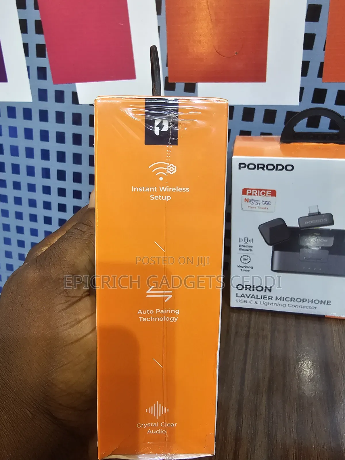 Porodo Orion Lavalier Wireless Microphone for Content