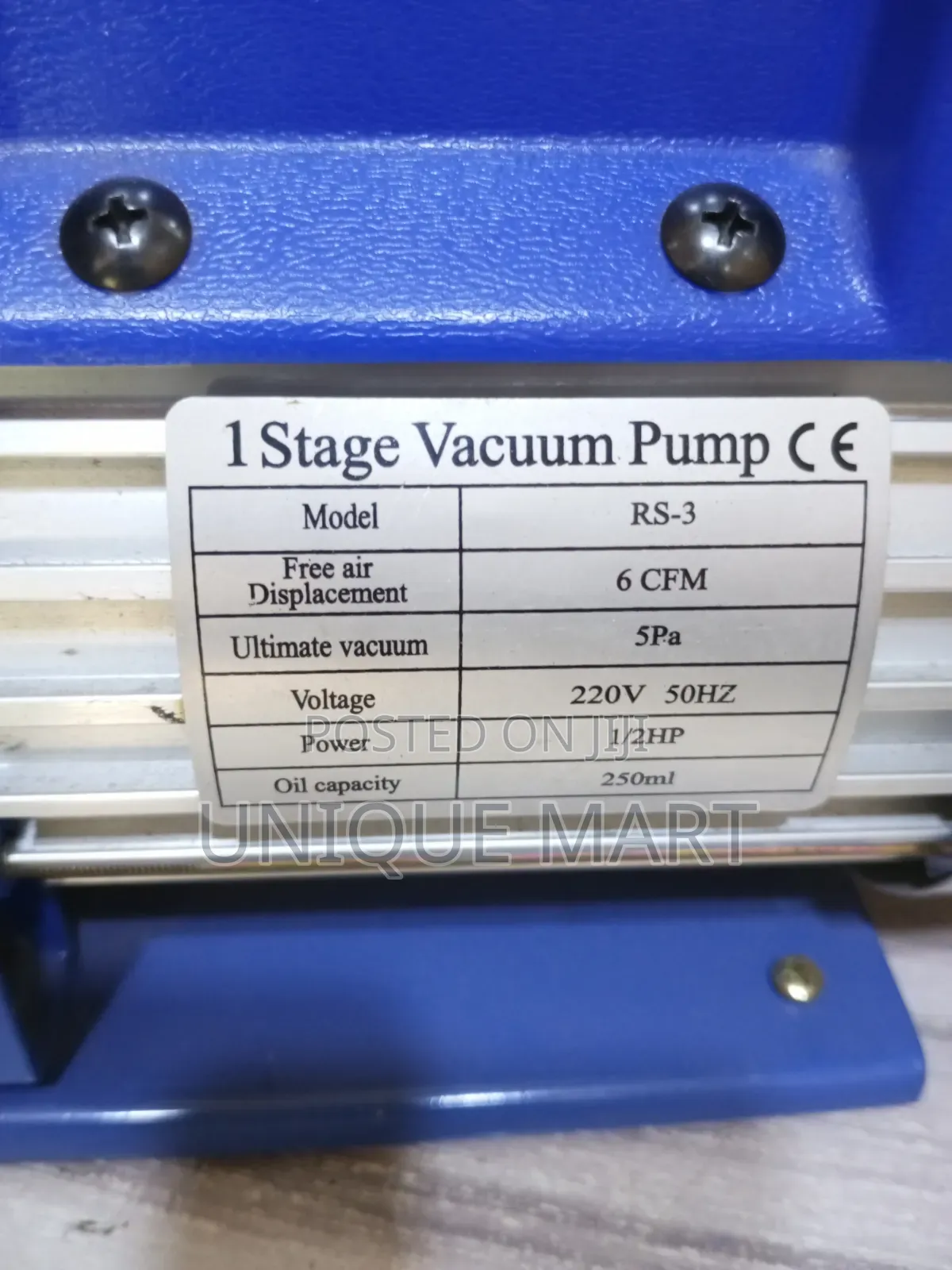 0.5hp Rs Model Single Stage Vacuum Pump