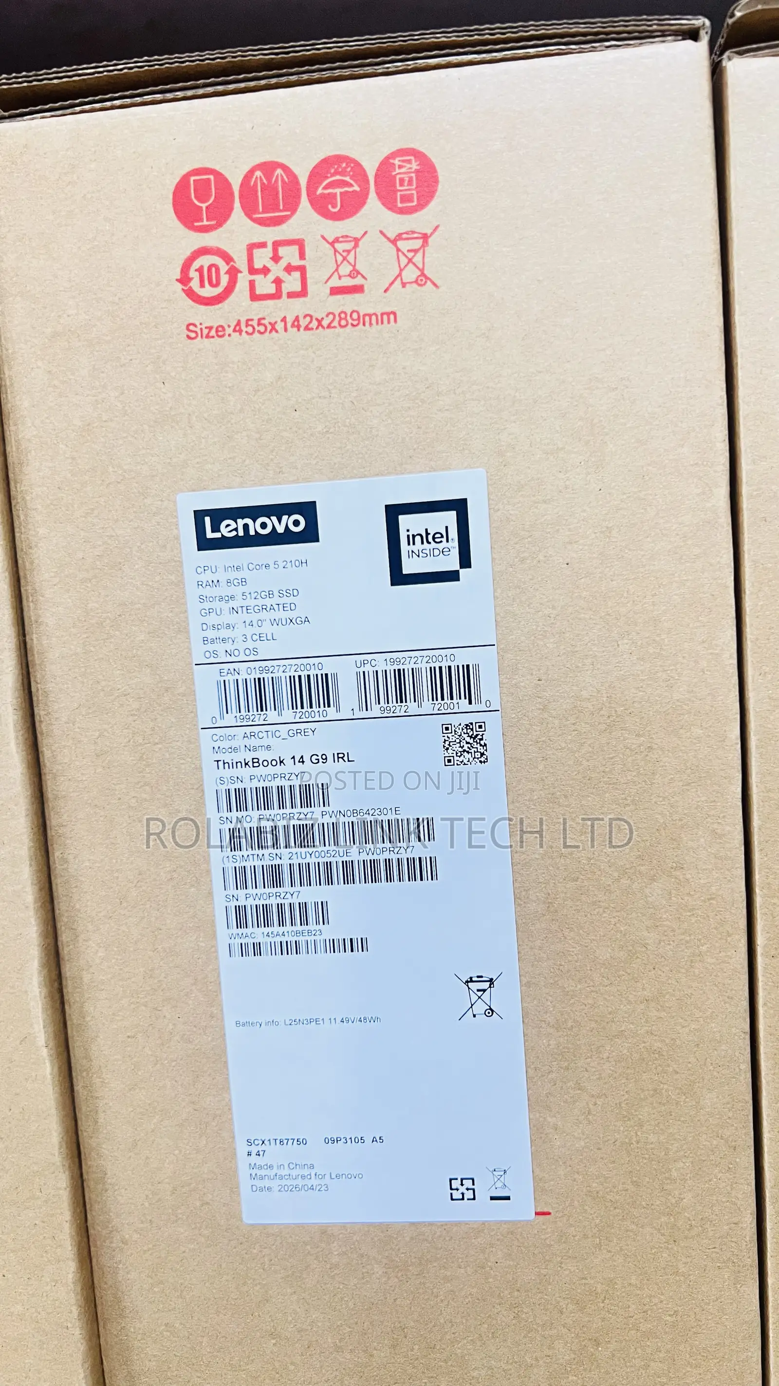 New Laptop Lenovo Thinkbook 14 8GB Intel Core 5 SSD 512GB