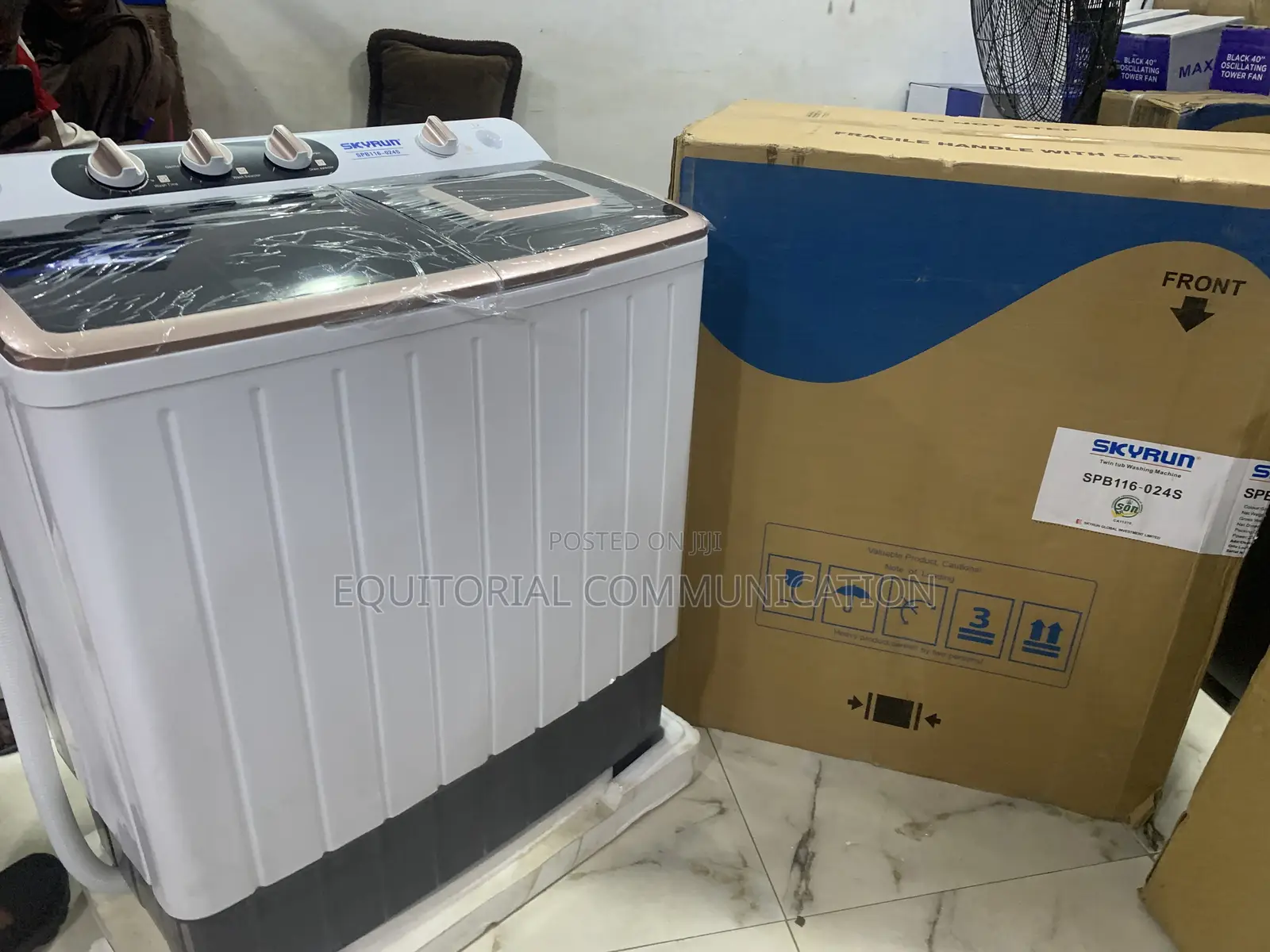Skyrun 11kg Twin Tub Washing Machine – Spb116-024s
