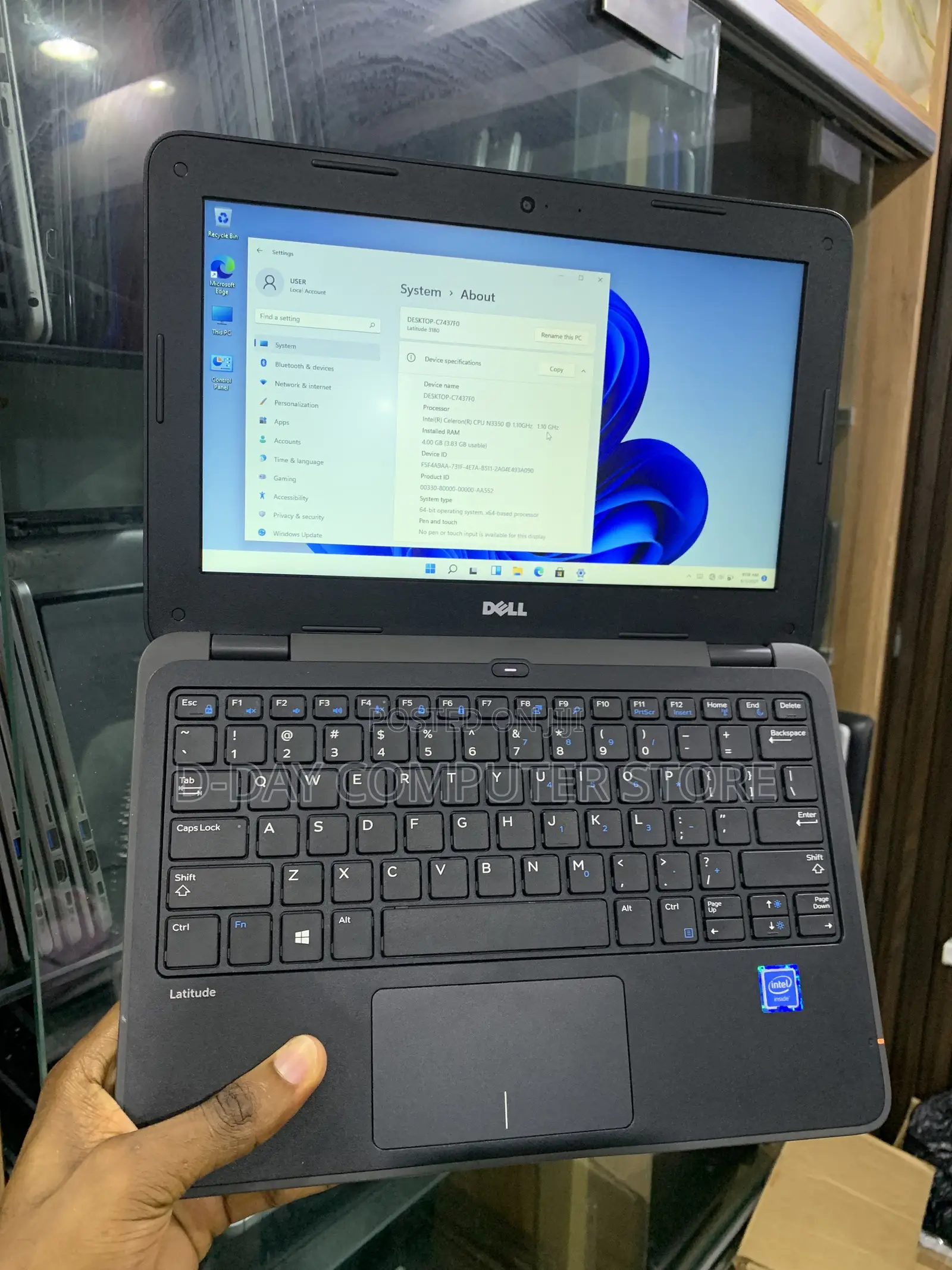 Laptop Dell Latitude 11 3180 4GB Intel Pentium SSD 128GB