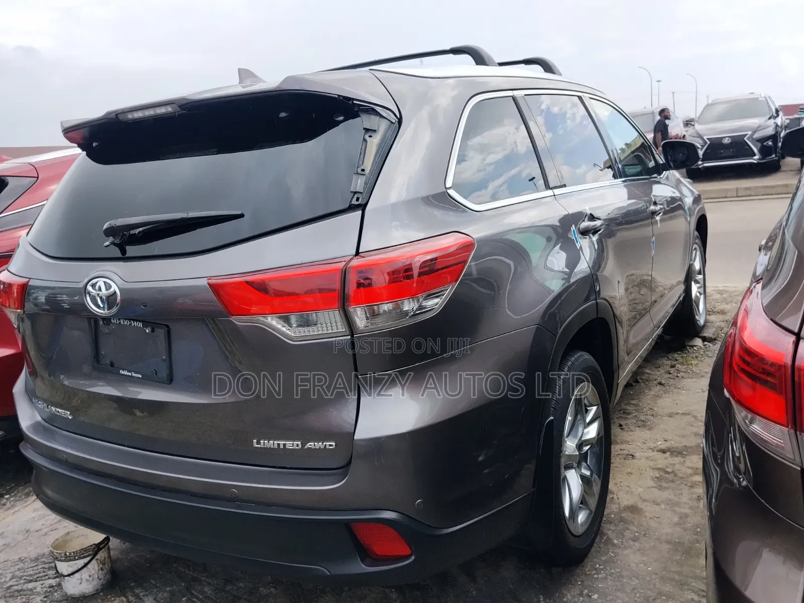 Toyota Highlander Limited Platinum V6 4x4 (3.5L 6cyl 6A) 2016 Gray
