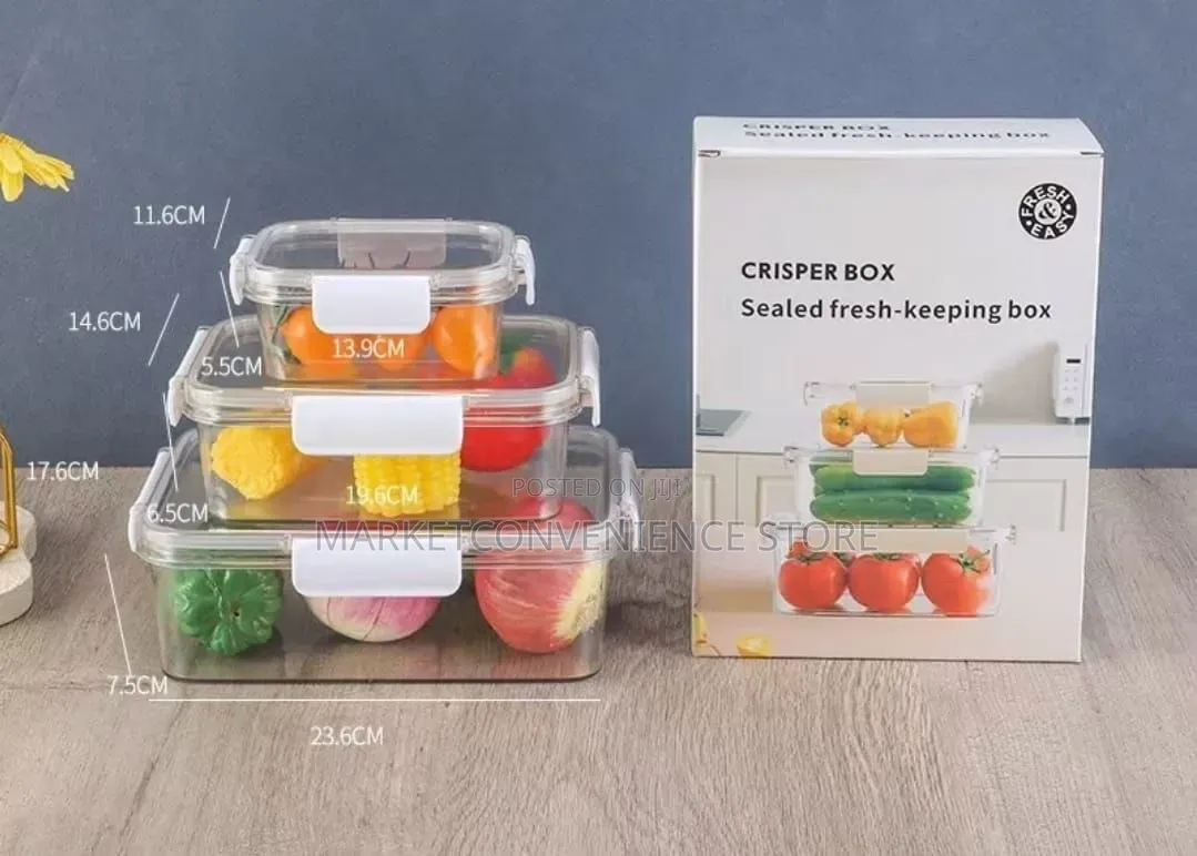 3 PCS Acrylic Food Storage Containers
