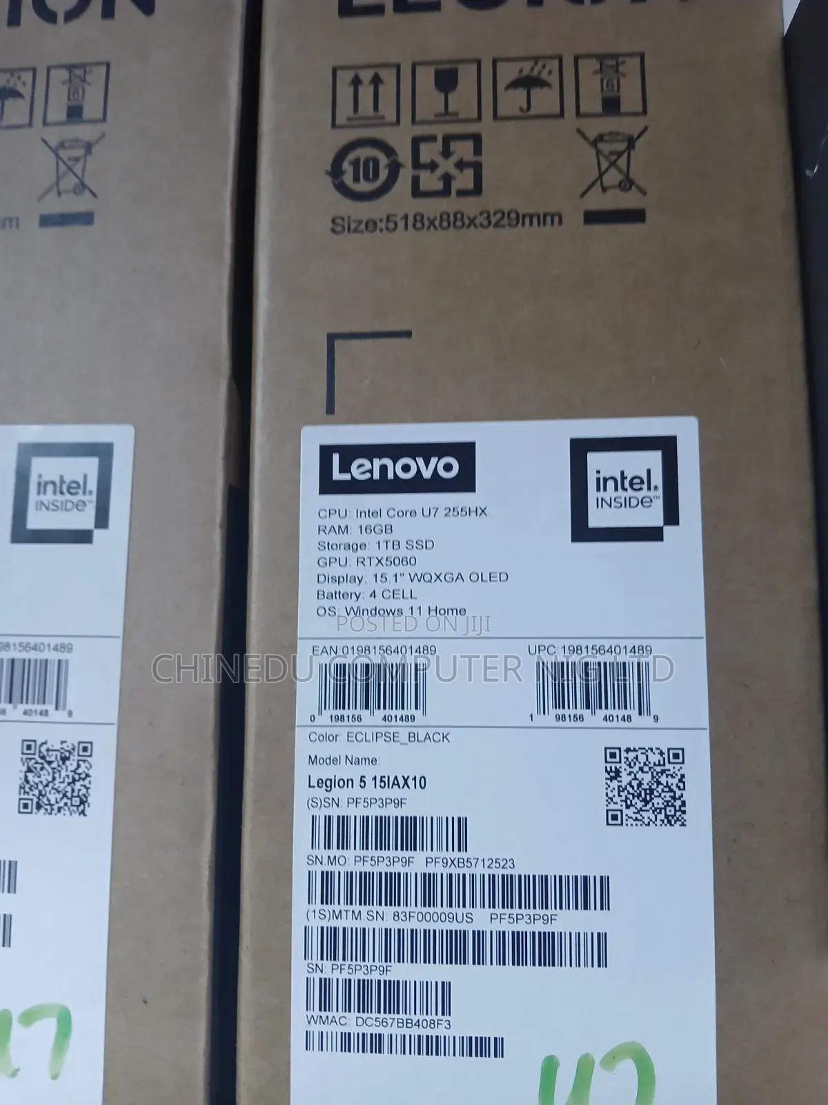 New Laptop Lenovo Legion 5 16GB Intel Core Ultra 7 SSD 1T