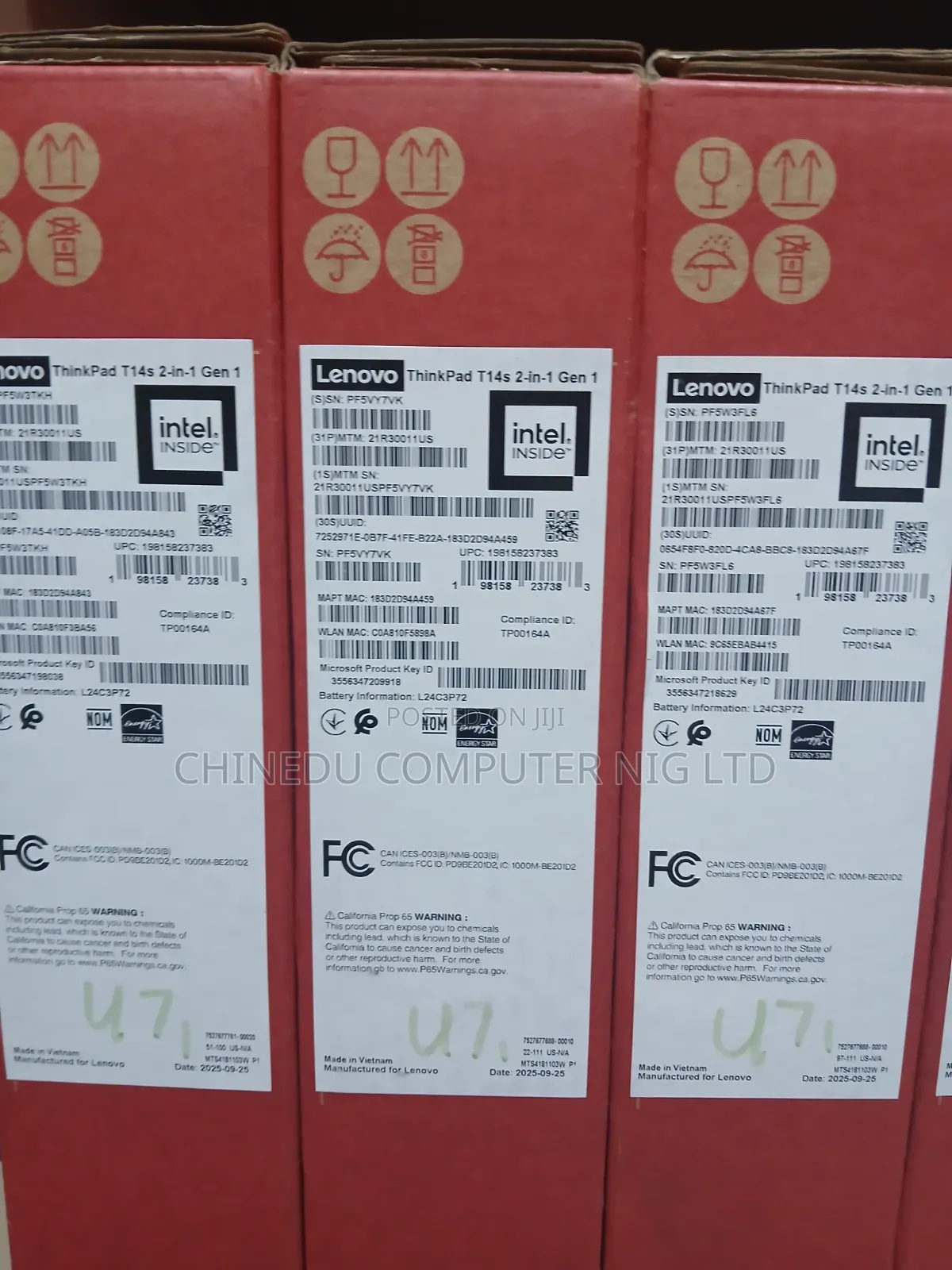 New Laptop Lenovo ThinkPad T14s Gen 1 16GB Intel Core Ultra 7 SSD 512GB