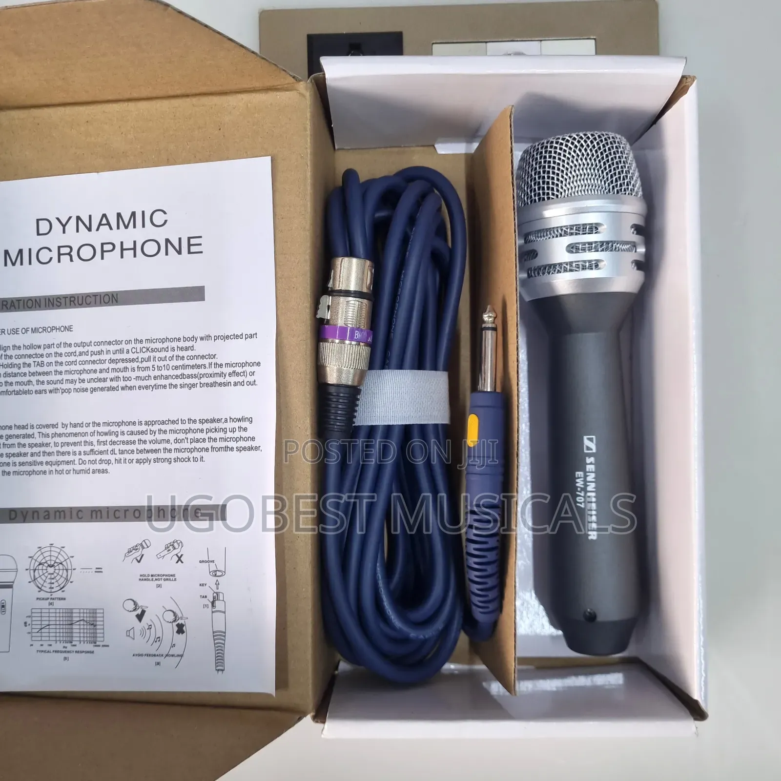 ​Sennheiser Ew-707 Professional Handheld Dynamic Wired Microphone Set