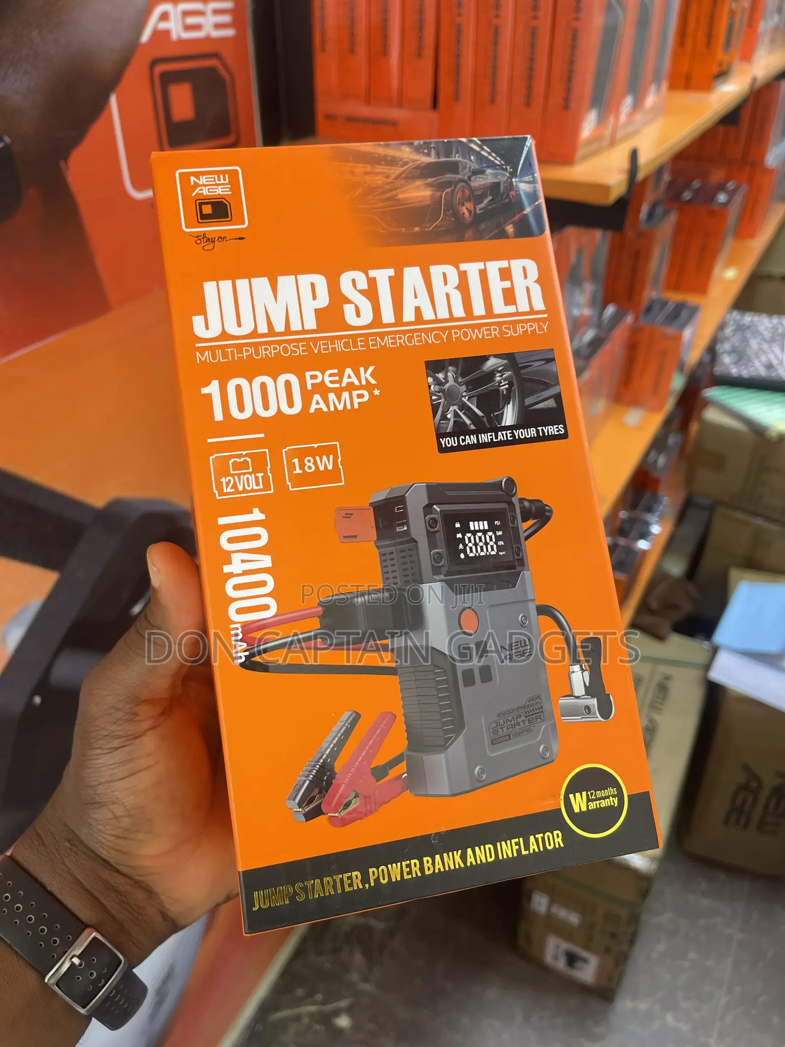 Car Jump Starter 10400mah / Tire Pump 18w Bolt Power 6 Lite