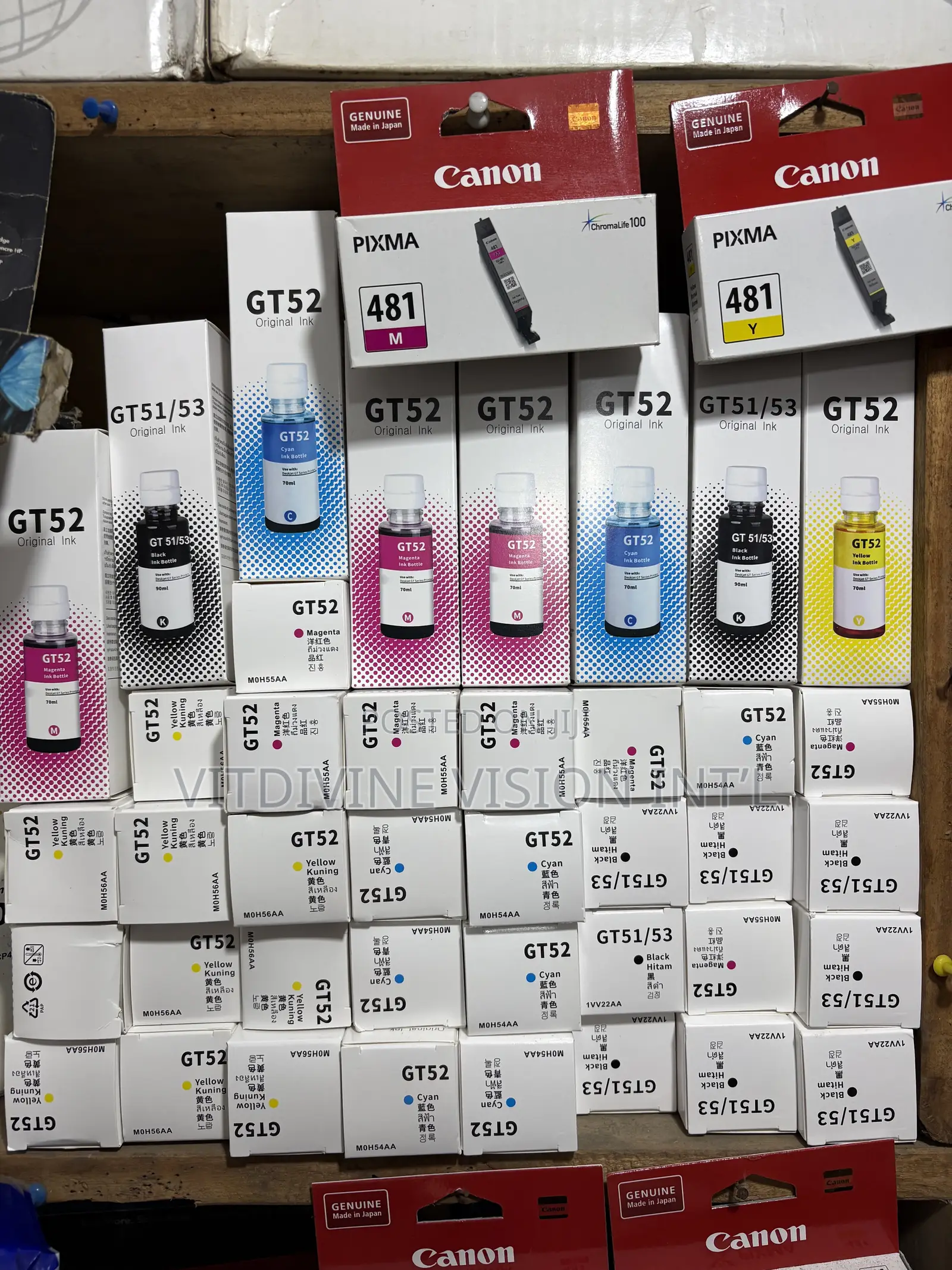 HP Gt52 and GT53 Ink Tank Magenta,Cyan, Yellow Ink Bottle