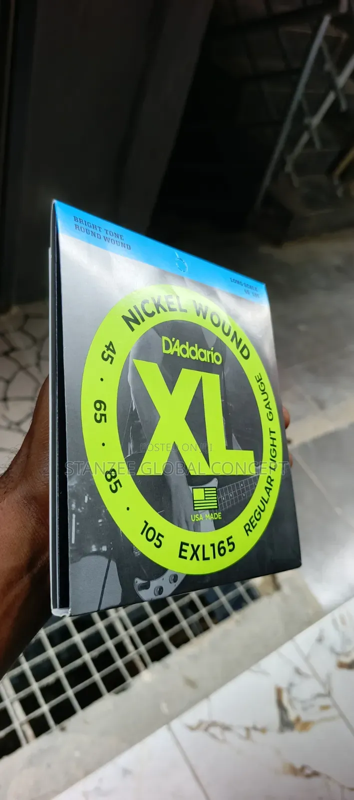 d'Addario Xl Nickel Wound Exl165 4 Bass Strings (45–105)