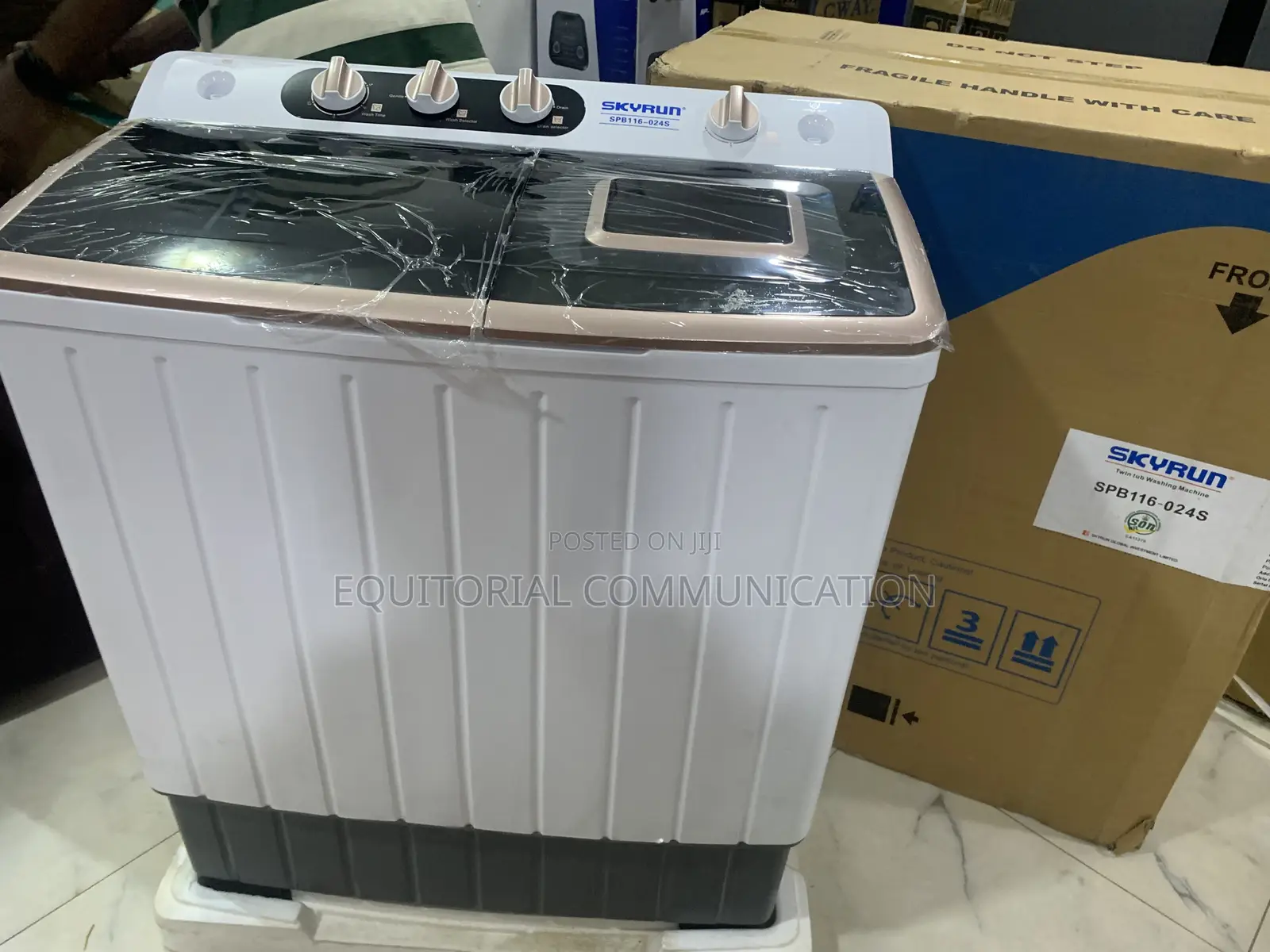 Skyrun Spb116-024s 11kg Twin Tub Washing Machine – Energy Efficient 