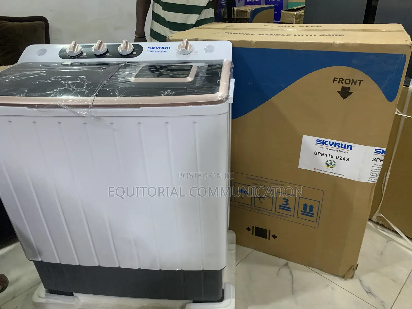 Skyrun Spb116-024s 11kg Twin Tub Washing Machine – Energy Efficient 