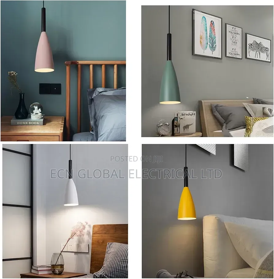 Modern Mini Pendant Light – Sleek Black Cone Led Hanging Lamp (Tiyeta)