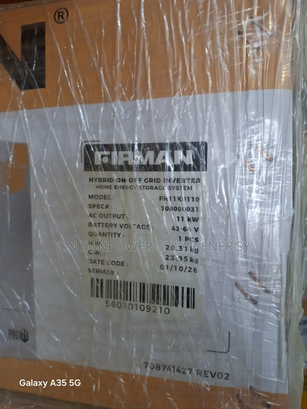 11kva/48v Firman Hybrid Solar Inverter