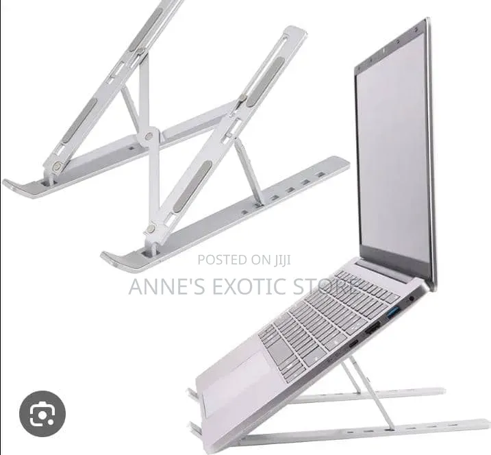 Adjustable Foldable Aluminum Laptop Stand – Portable Laptop Riser