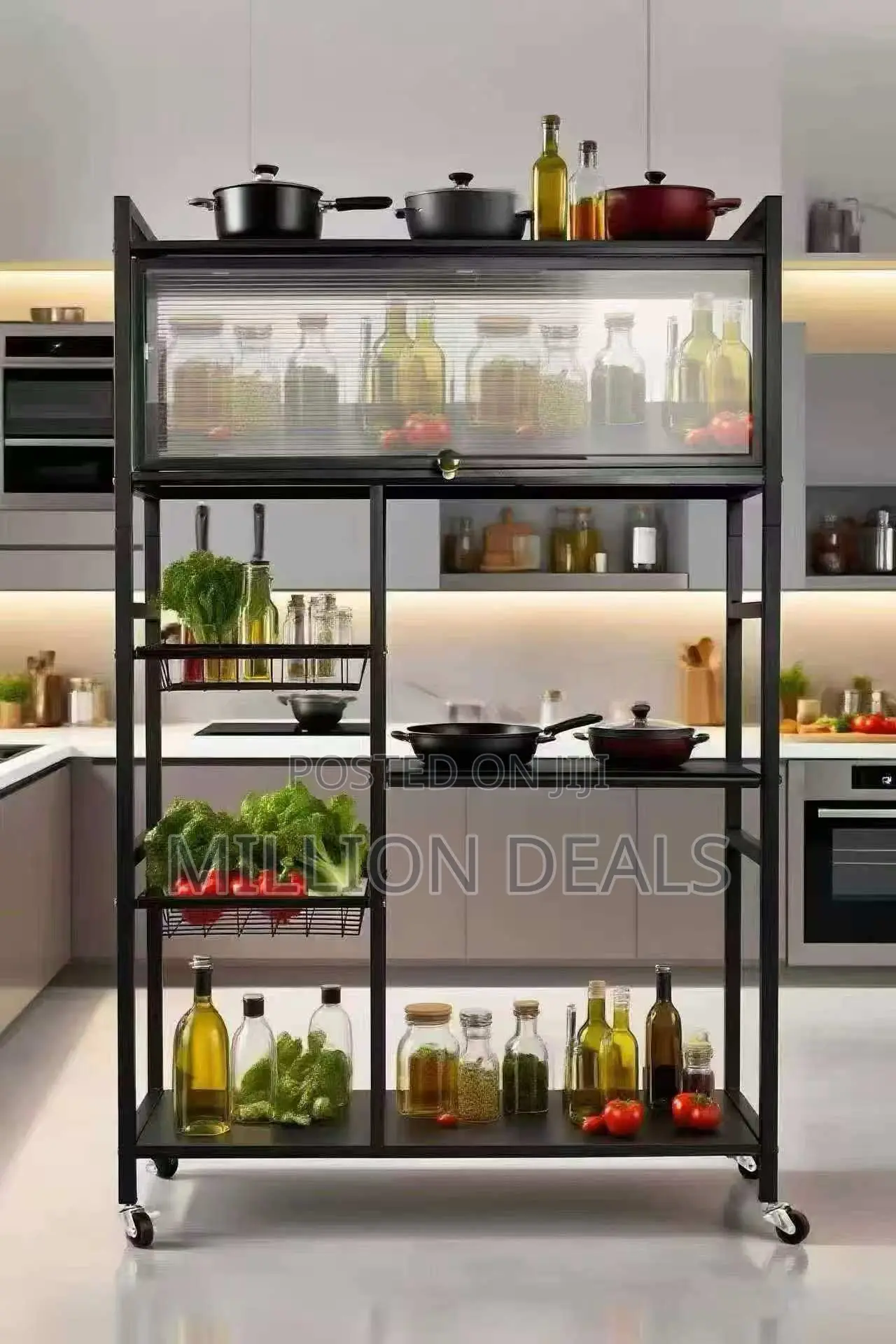 Unique Multifaceted Kitchen Storage Luxury Rack