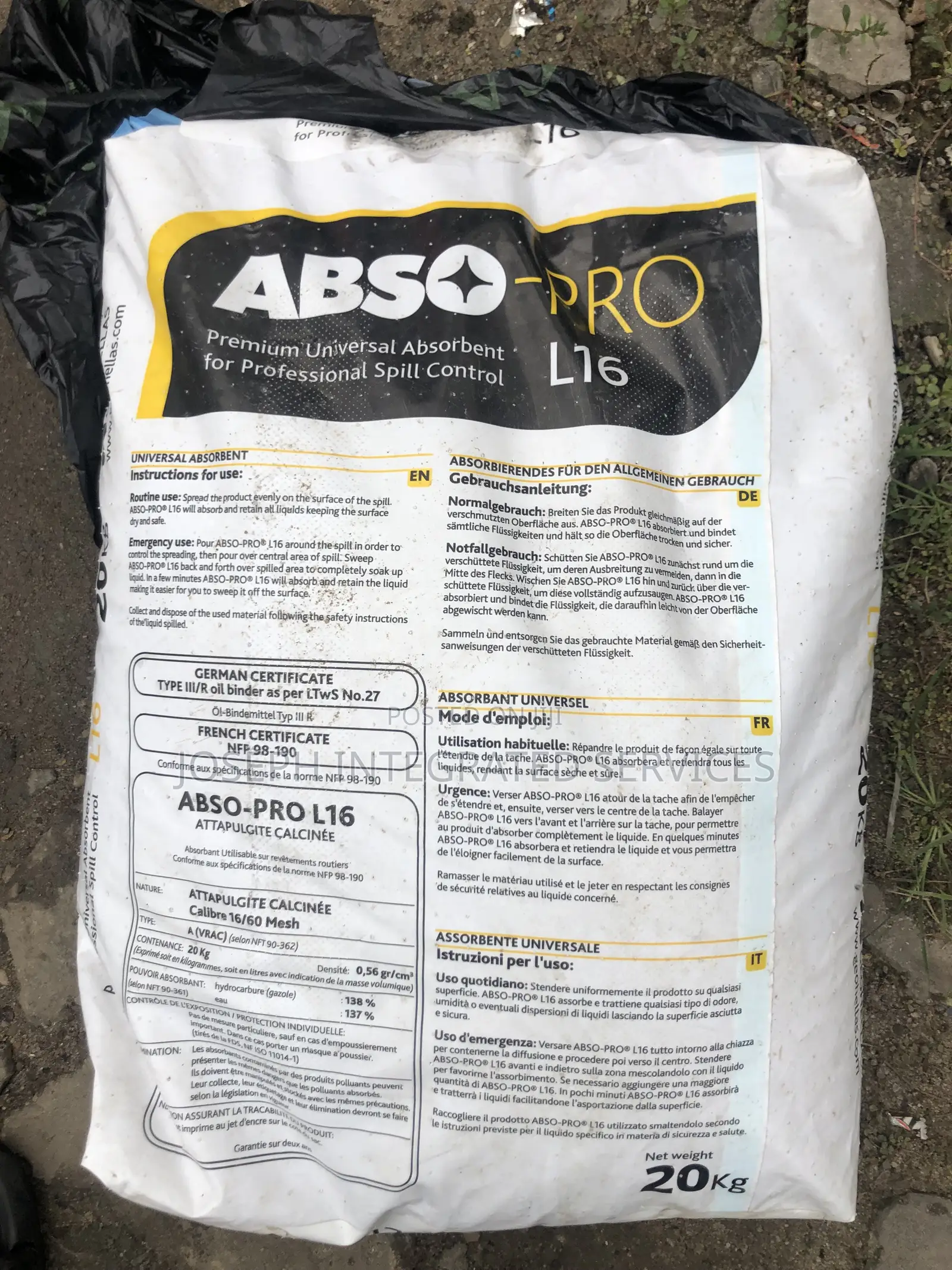 20kg Bag of Abso-Pro L16 Premium Universal Absorbent Granules
