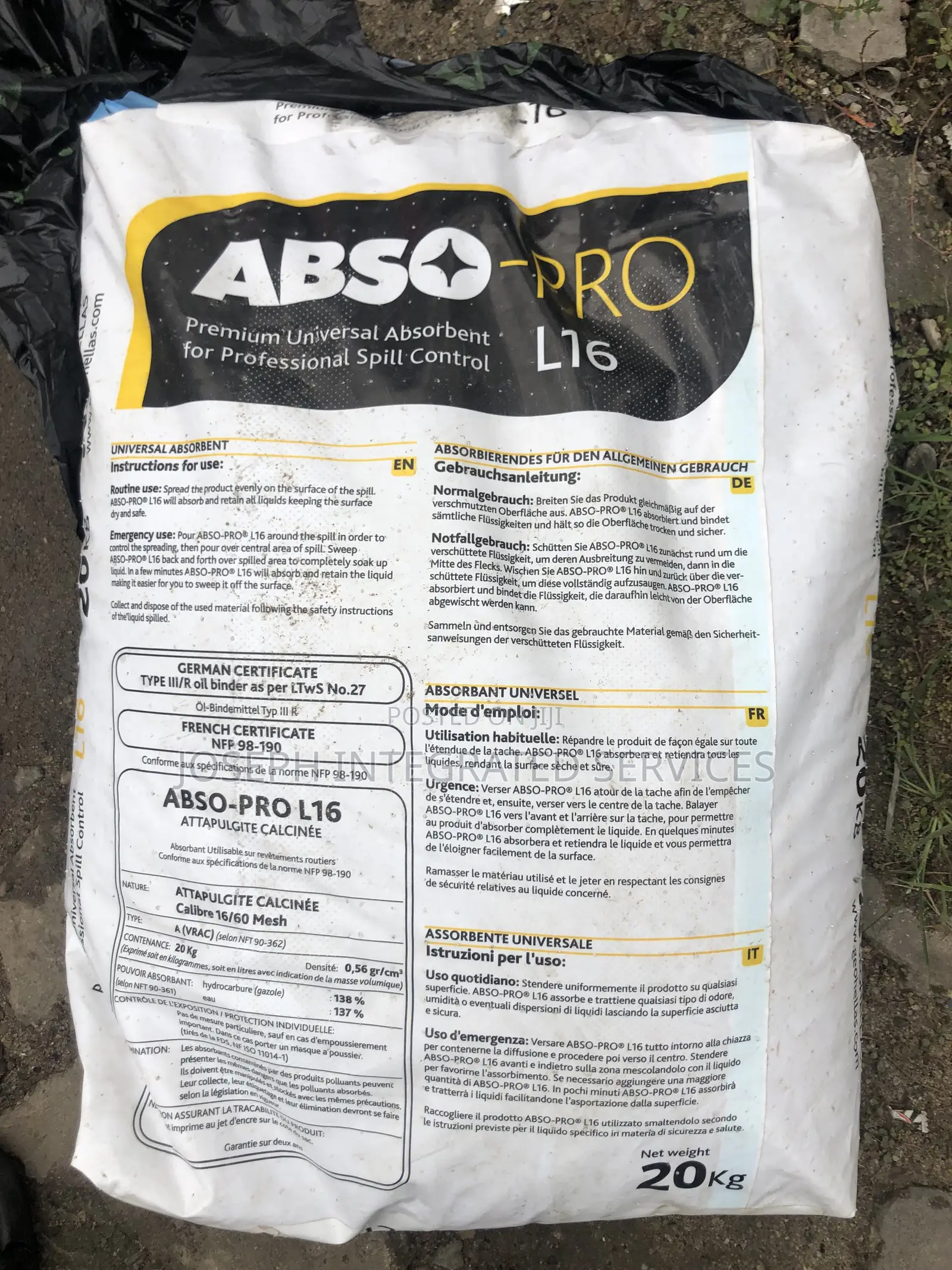 20kg Bag of Abso-Pro L16 Premium Universal Absorbent Granules