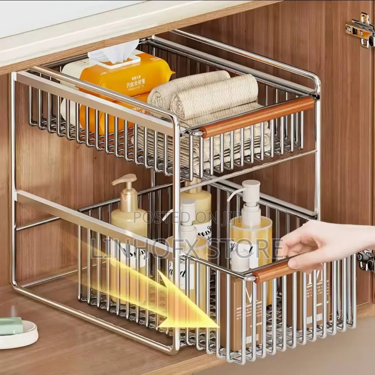 Storage Rack, Bathroom Washbasin Cabinet, Stainless Steel Storage Rack