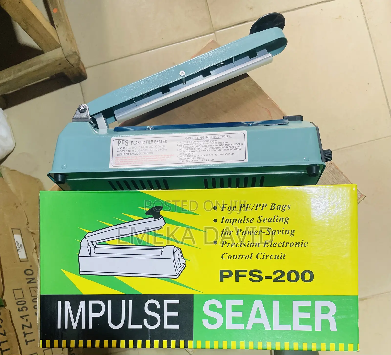 Impulse Sealer Machine Fs-200.