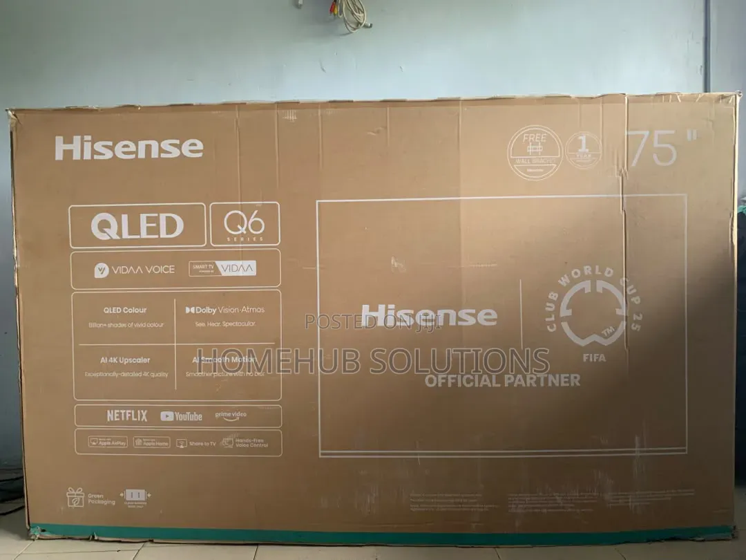 75inches Qled Hisense Smart Tv