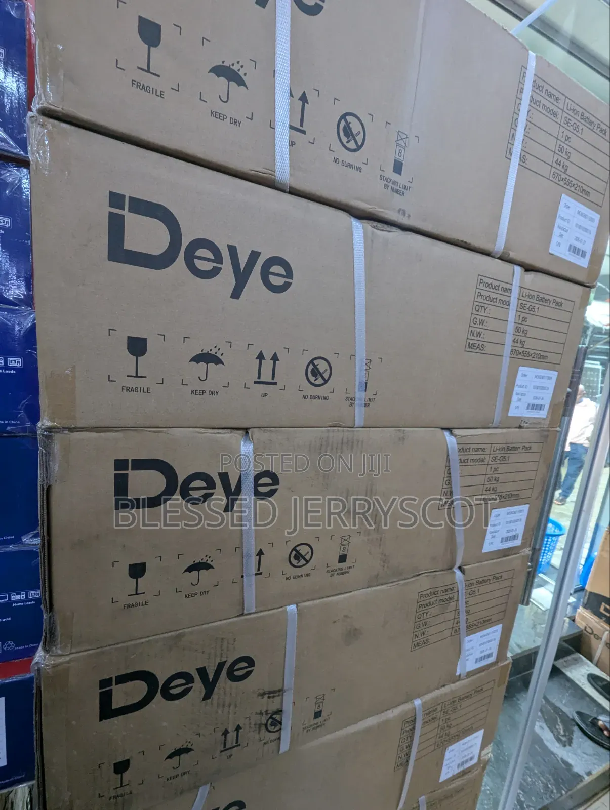 Deye 5kwh 48v Lithium Ion Solar Inverter Batteries Available in Stock