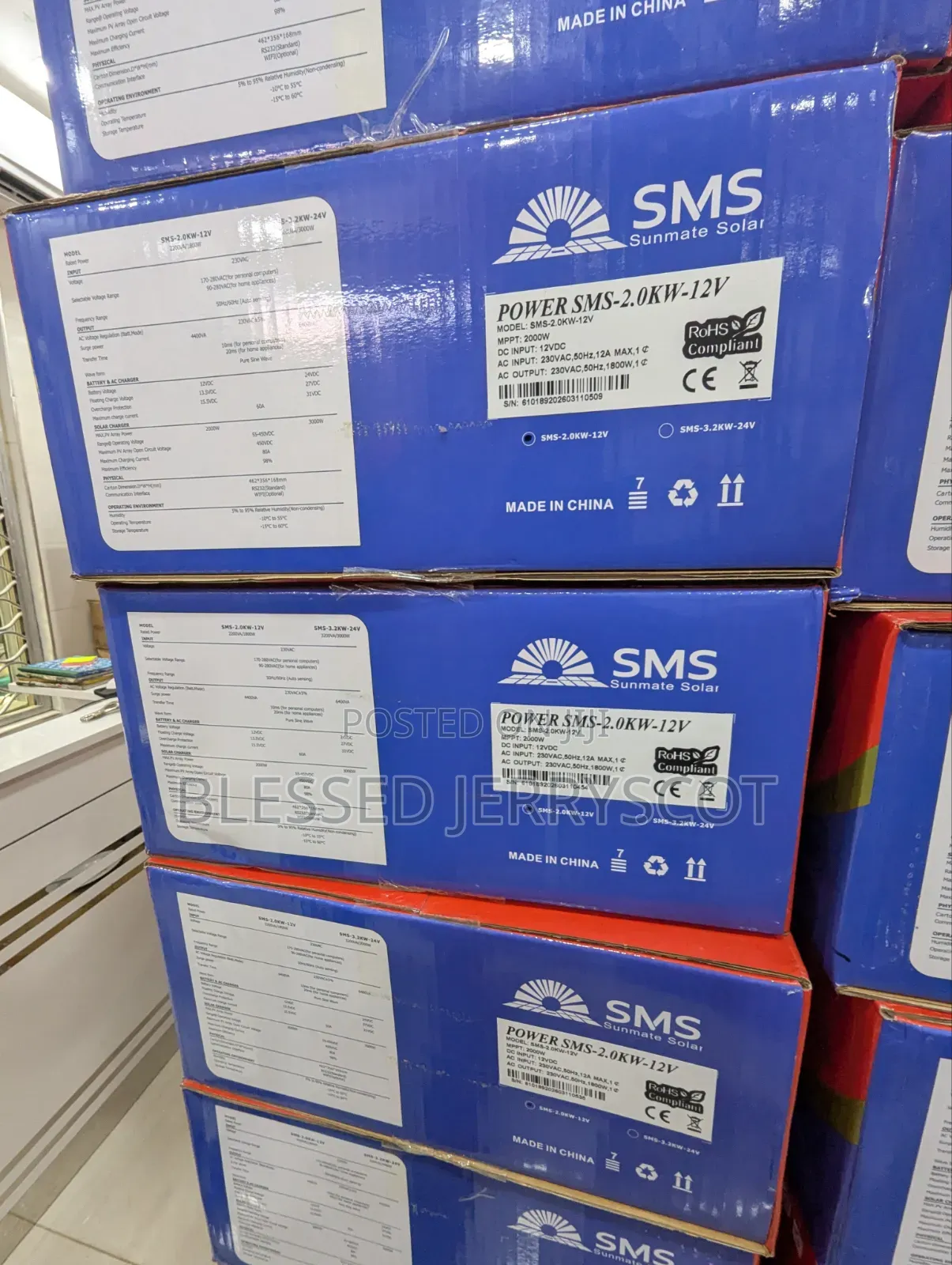 SMS 2kva 12v Hybrid Solar Inverters Available in Stock