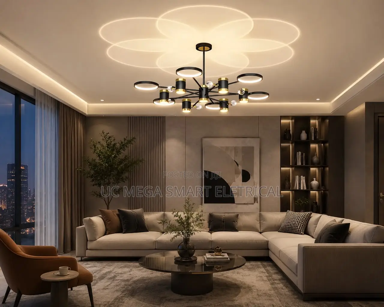 Modern Led Ceiling Chandelier Living Room Bedroom Starry Led Ceiling