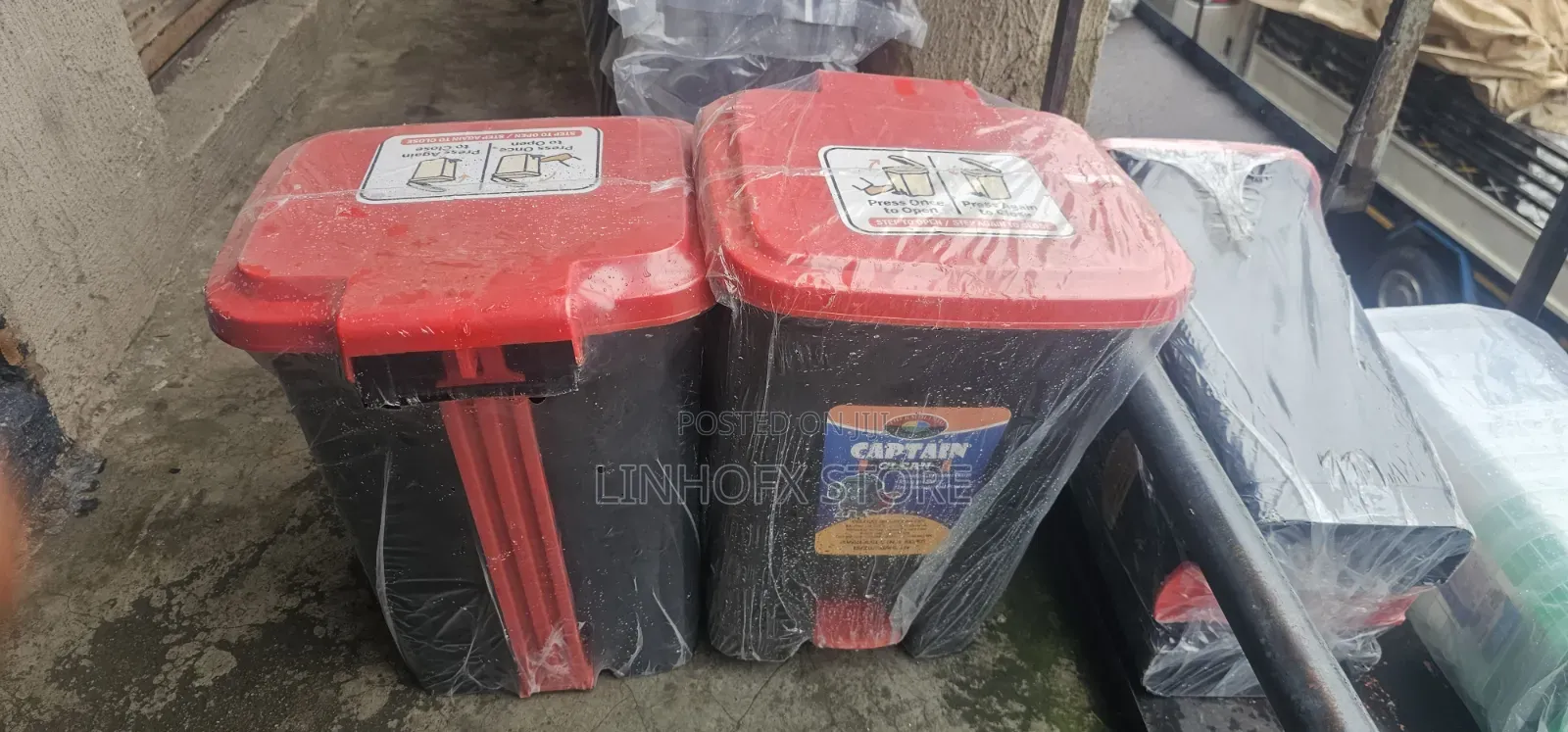 Press Once Plastic Dustbin