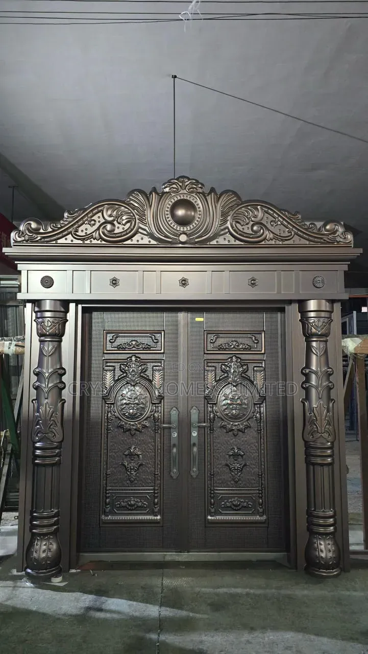Luxury Cast Aluminum Villa Armored Double Door