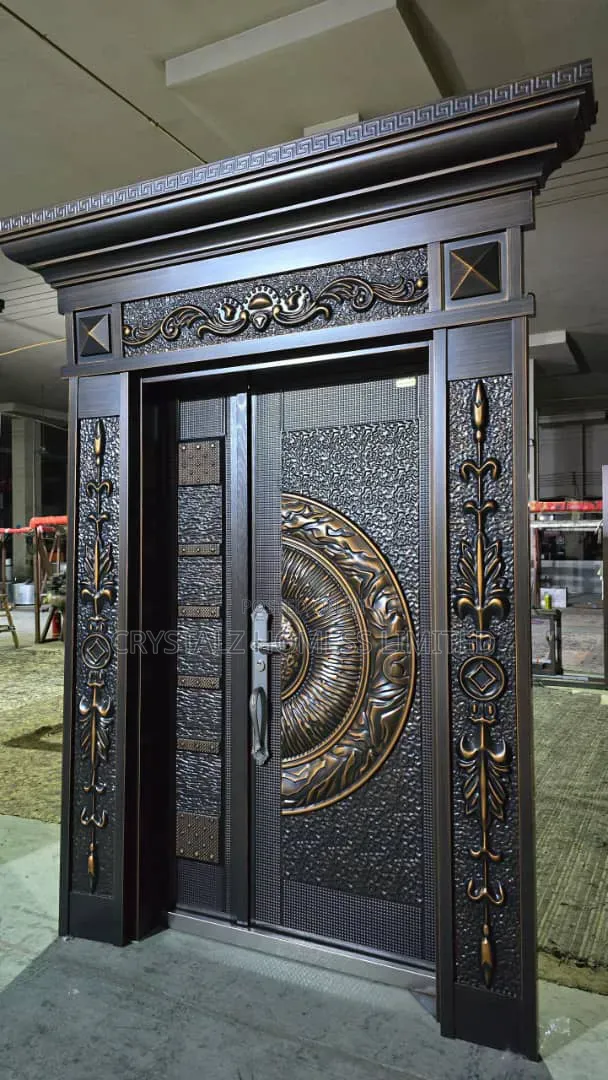 Luxury Cast Aluminum Villa Armored Double Door