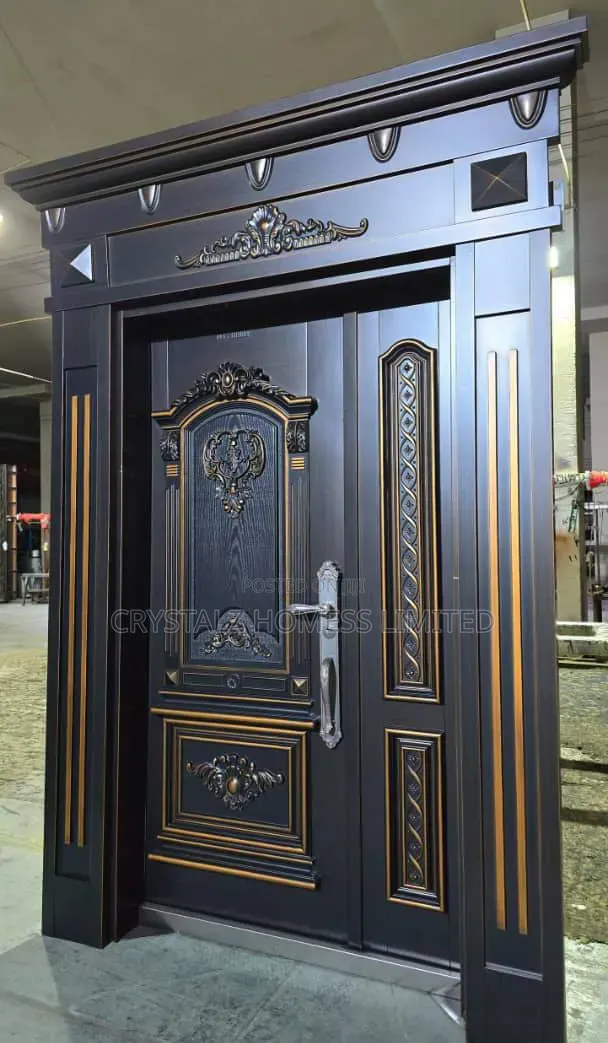 Luxury Cast Aluminum Villa Armored Double Door