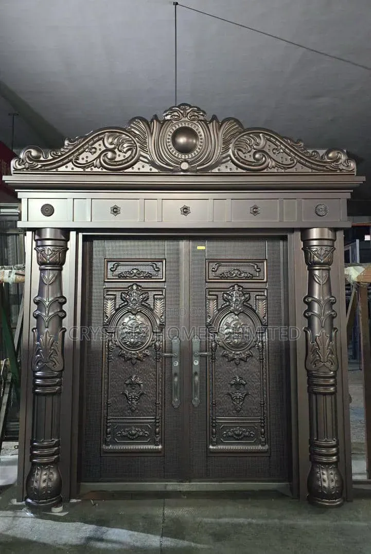Luxury Cast Aluminum Villa Armored Double Door