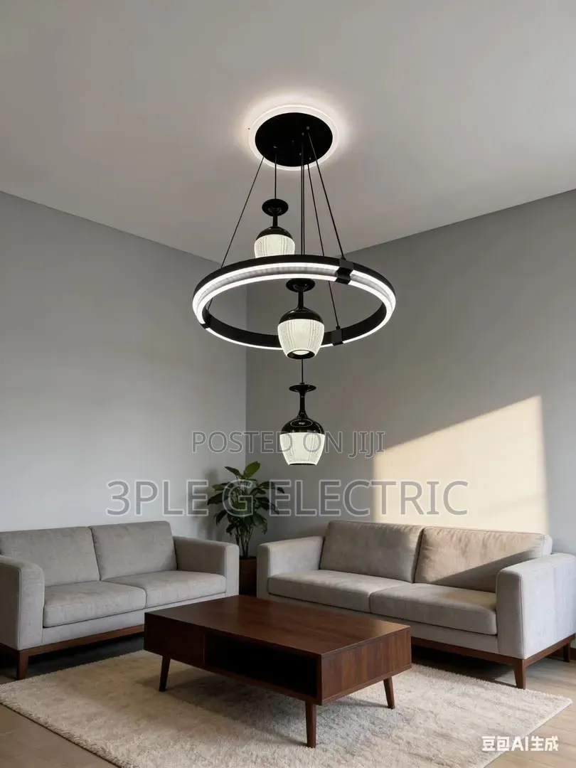 Classic Black Body Dropping Chandelier