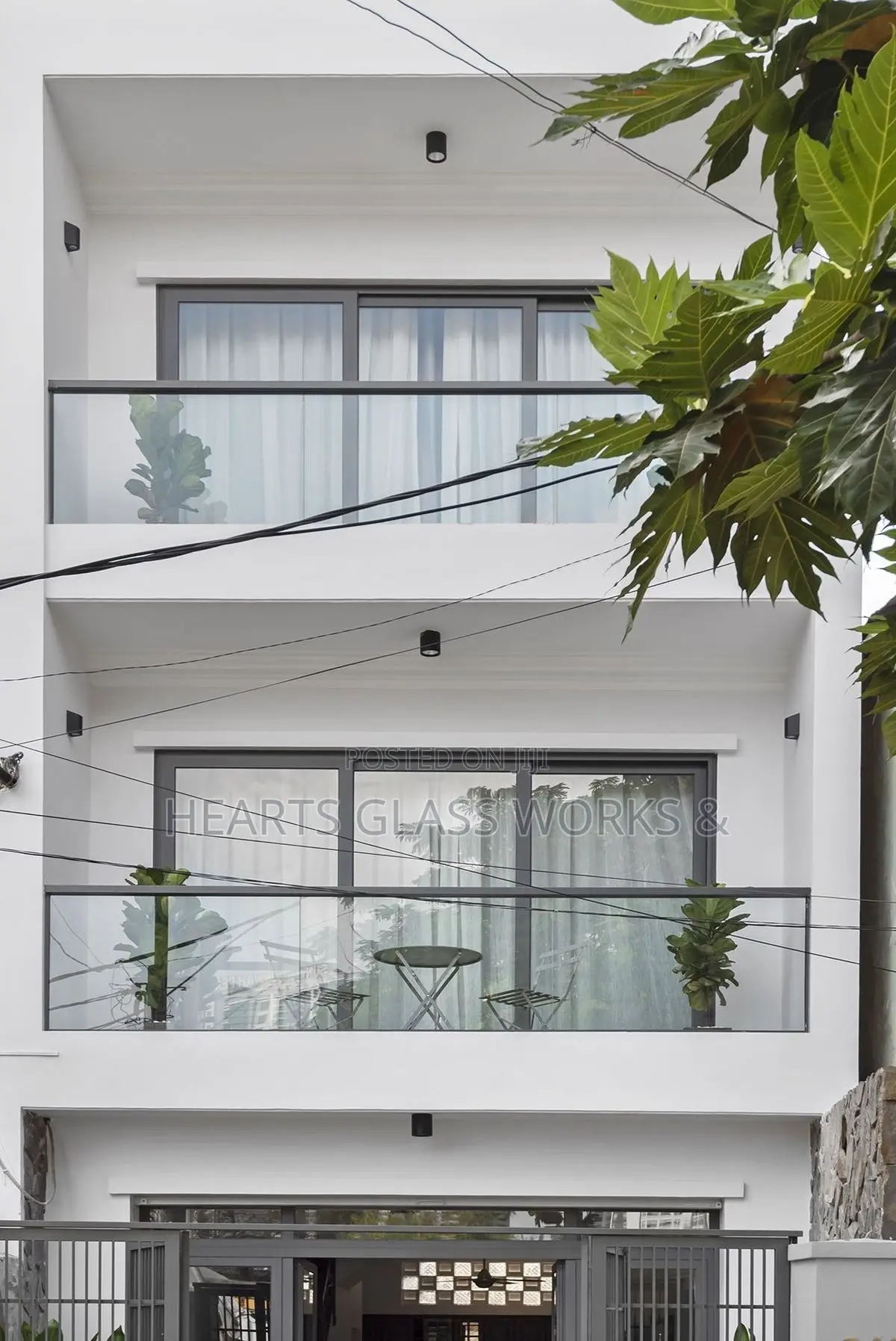 Exterior Glass Balustrade Railings Installed in Lagos, Nigeria 
