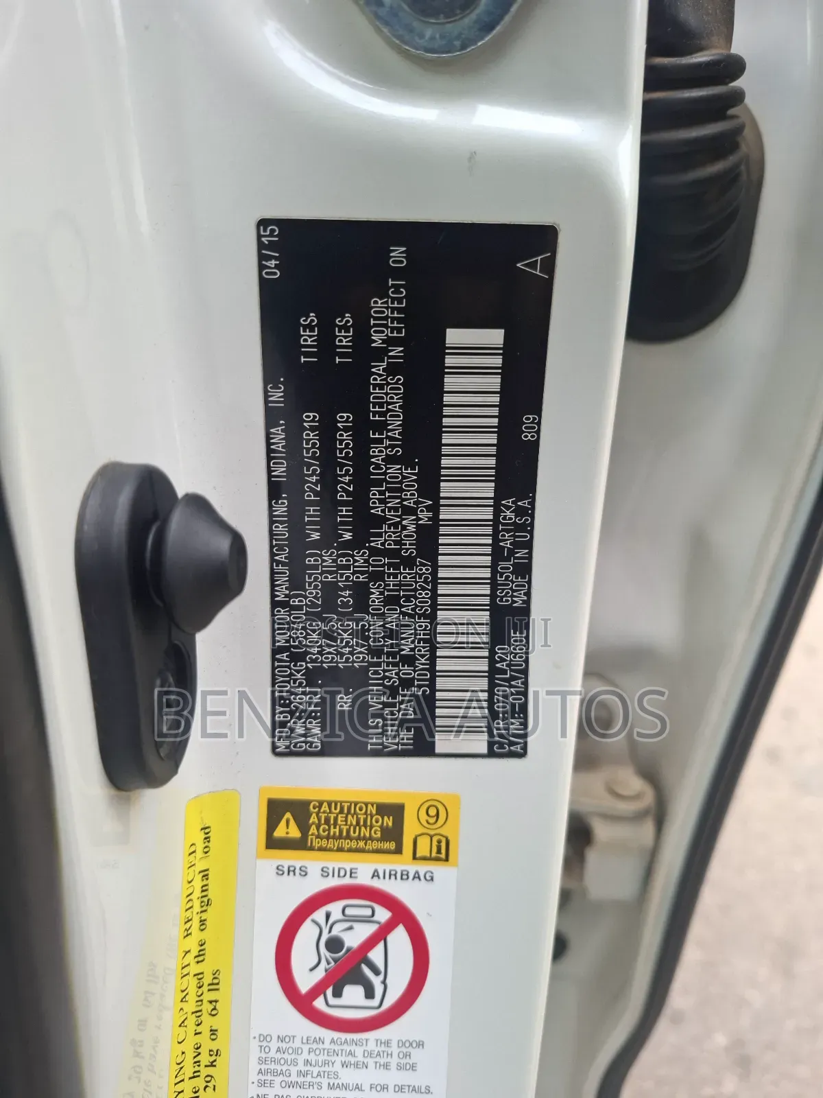 Toyota Highlander 2015 White