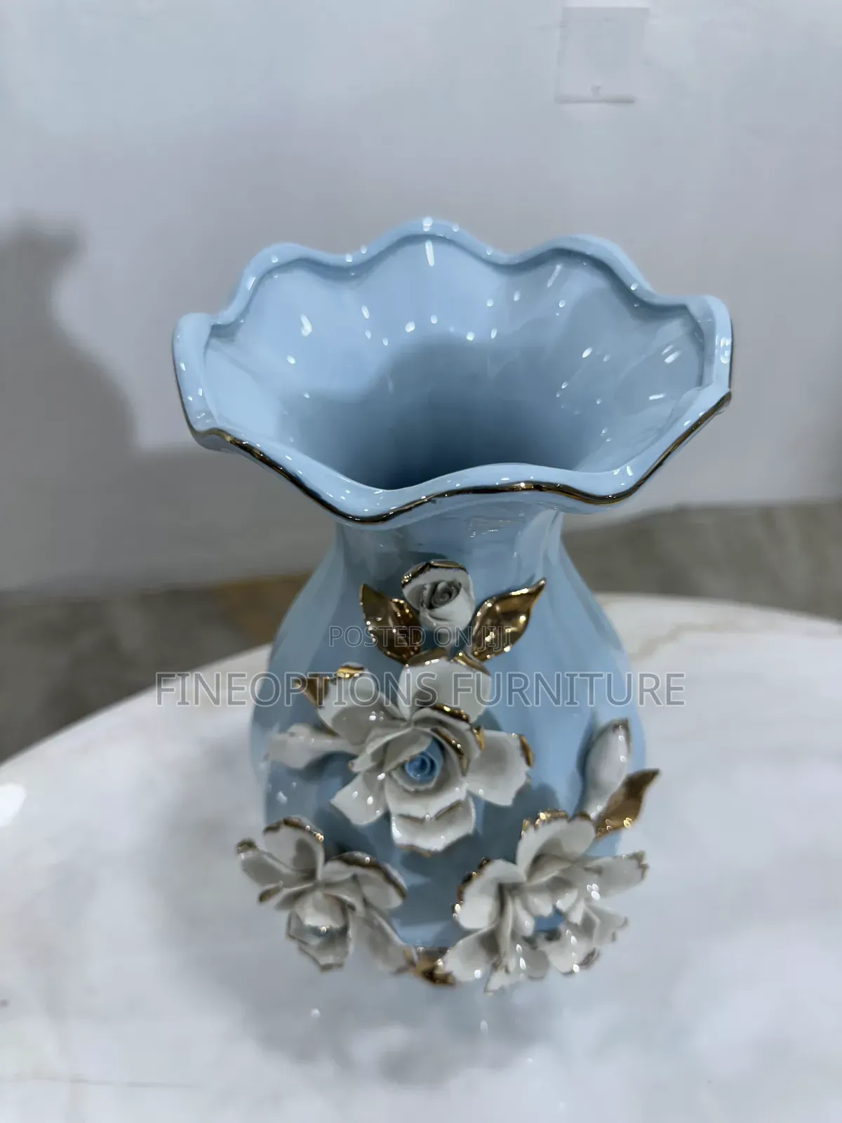 Azure Bloom Vase