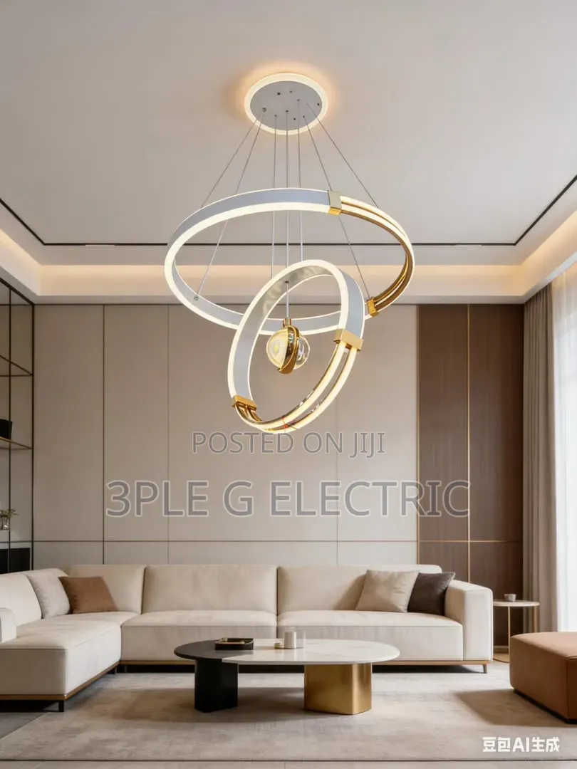 White and Gold Beautiful Chandelier