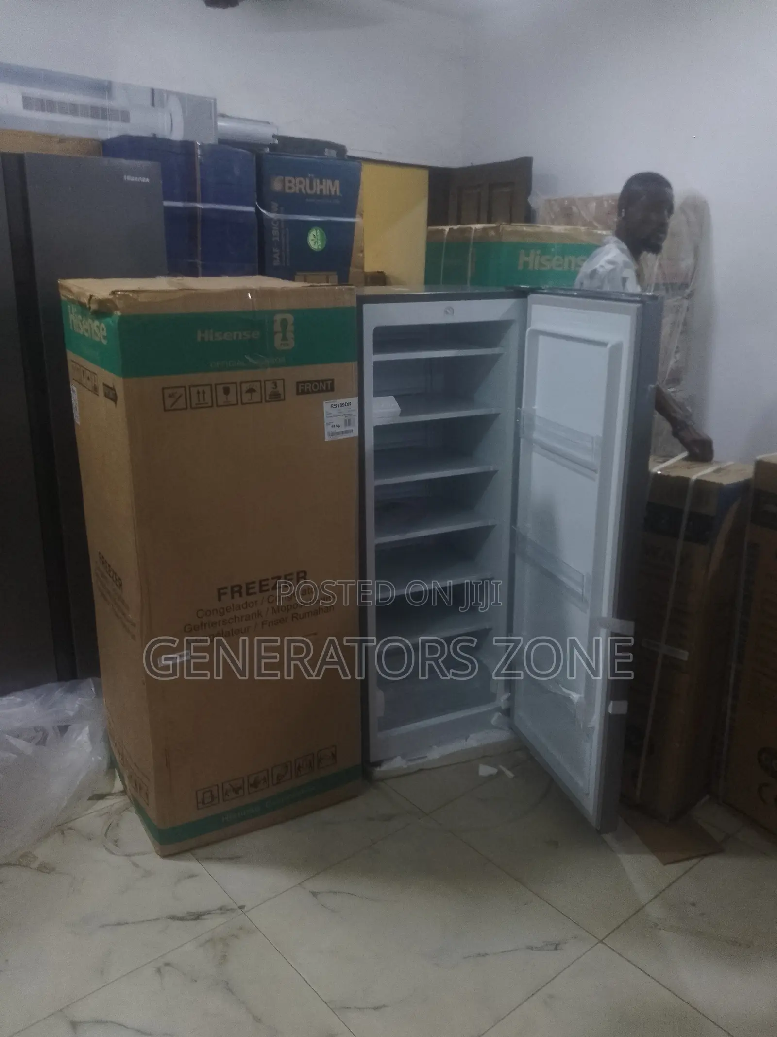 Hisense Single Door 190l Upright Freezer With Drawer