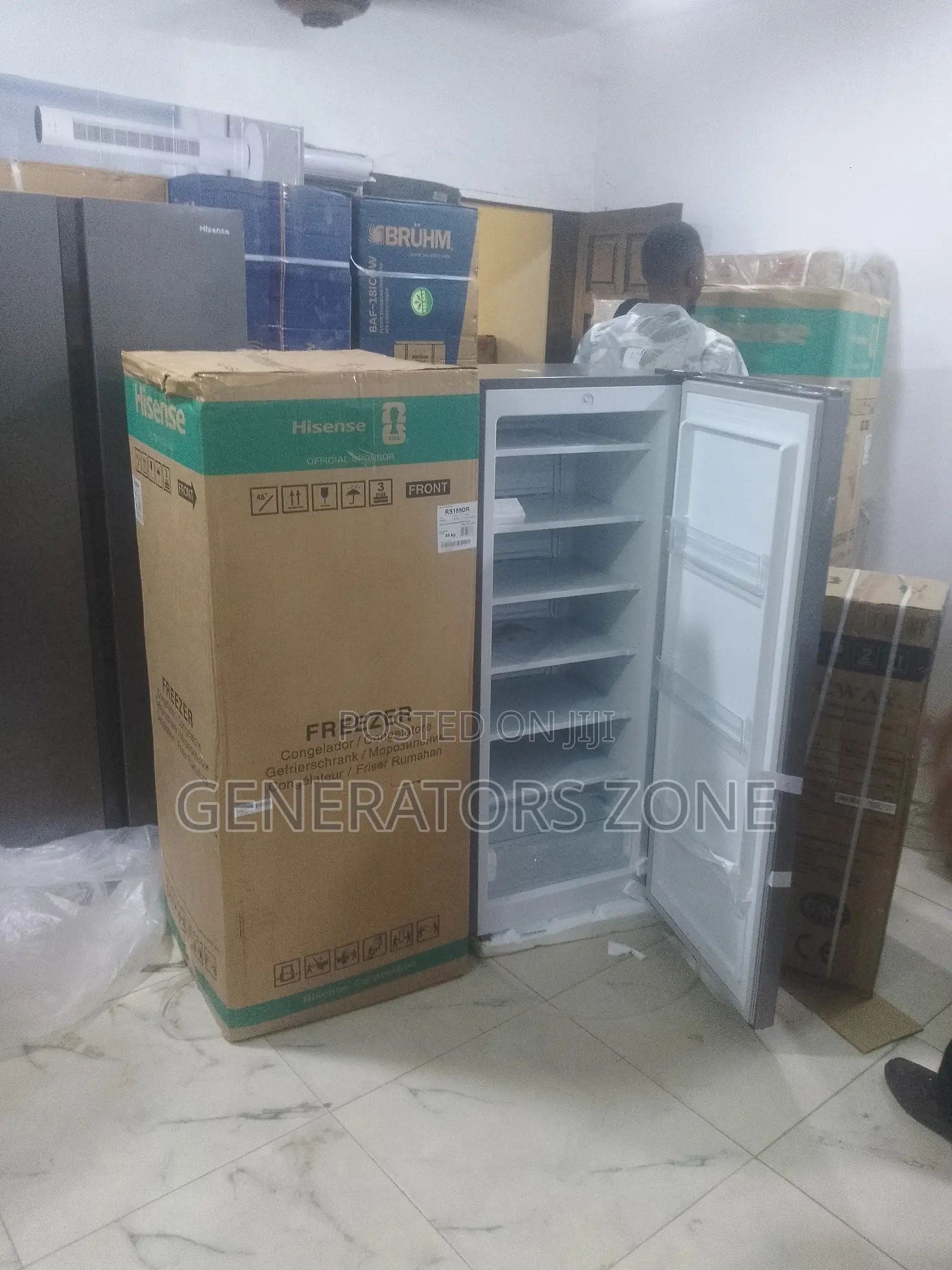 Hisense Single Door 190l Upright Freezer With Drawer