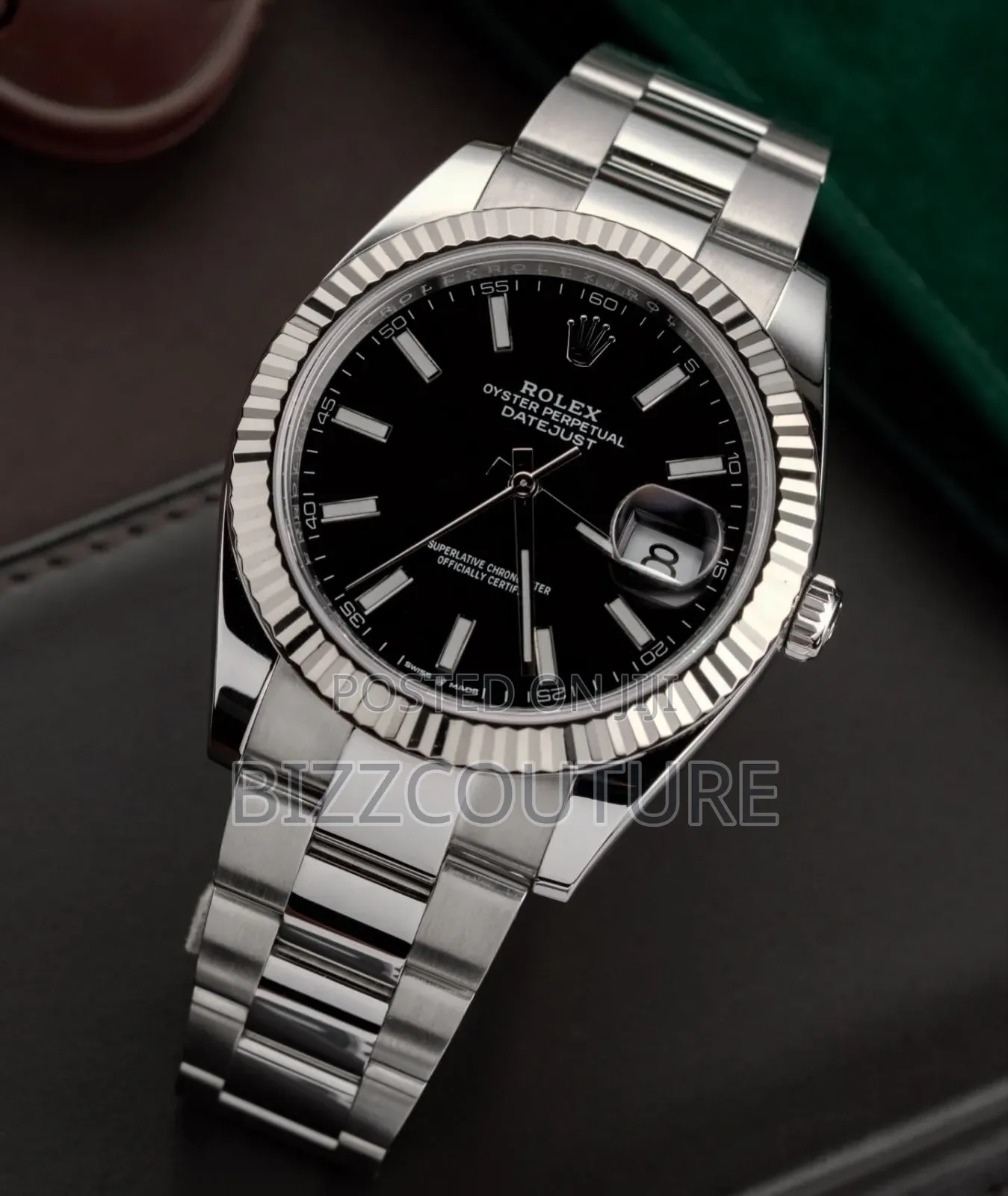 Super Clone Rolex Date-Just Silver-Tone Chain Watch Available in Store