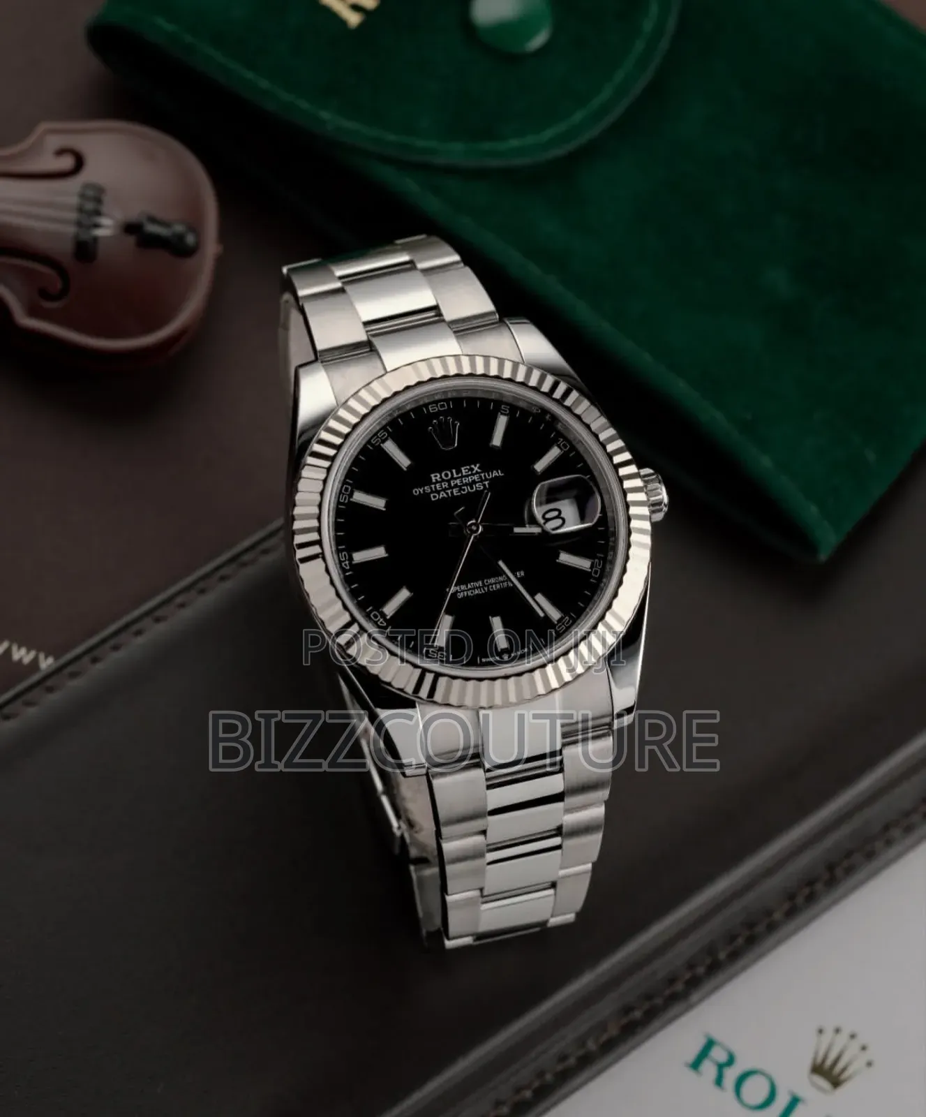 Super Clone Rolex Date-Just Silver-Tone Chain Watch Available in Store